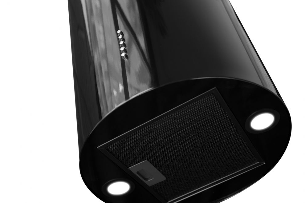 Frihängande köksfläkt Cylindro Eco Black - Svart - produktbild 6