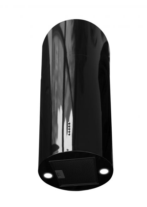Frihängande köksfläkt Cylindro Eco Black - Svart - produktbild 7