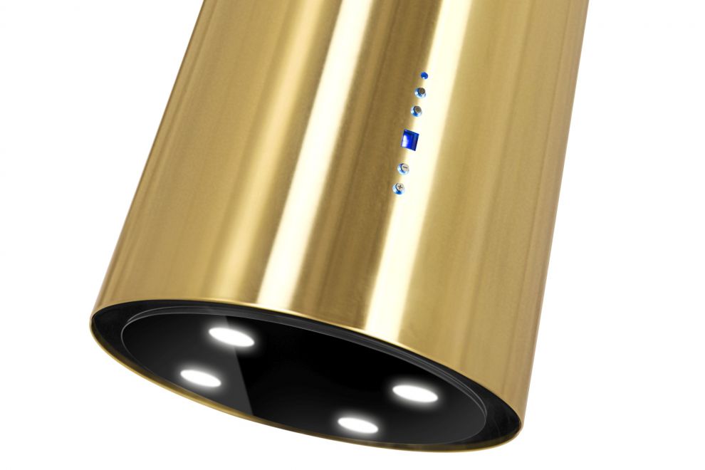 Frihängande köksfläkt Tubo Royal Gold - Guld - produktbild 3