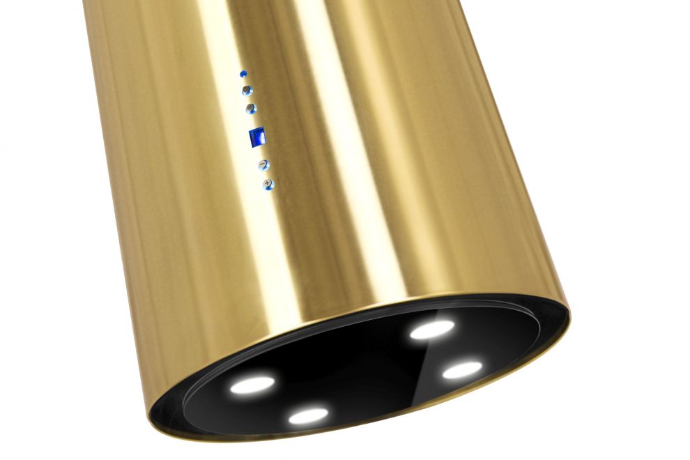 Frihängande köksfläkt Tubo Royal Gold - Guld - produktbild 8