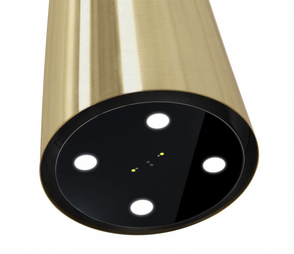 Frihängande köksfläkt Tubo Sterling Gold Gesture Control - Guld - produktbild 5