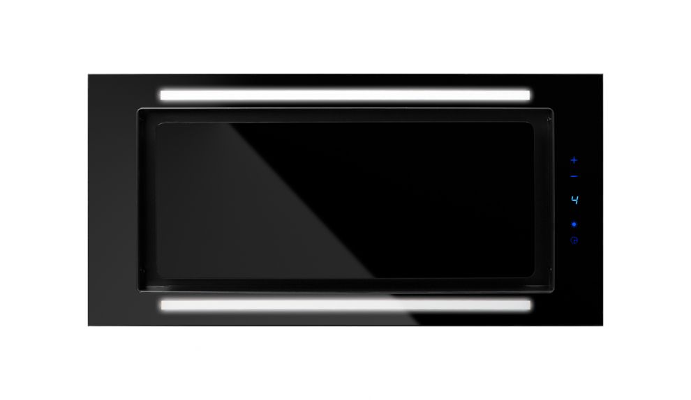 Skåpintegrerad köksfläkt Lando Glass 2STRIPS Black - zdjęcie produktu 4