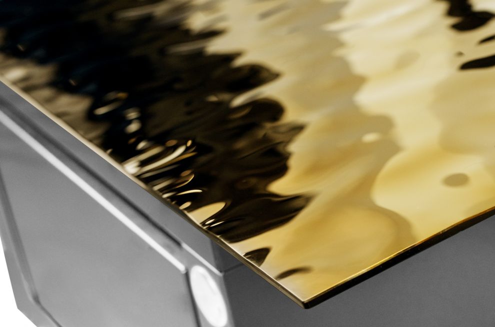 Vägghängd köksfläkt Flexi Wave Gold - Guld - zdjęcie produktu 9