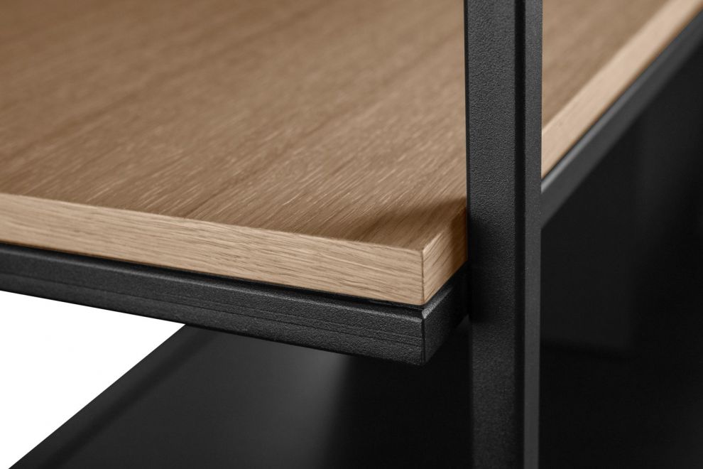 Frihängande köksfläkt Metropolis Premium Wood Black Matt - Svart matt - produktbild 6