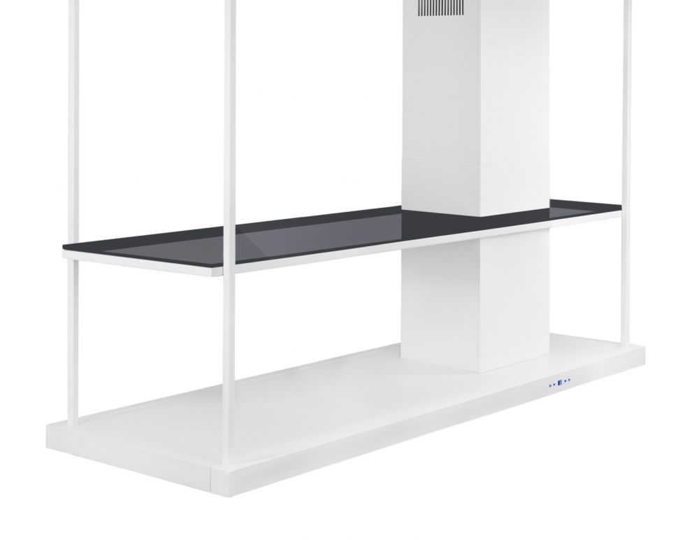 Frihängande köksfläkt Metropolis Elite Glass White Matt - produktbild 21