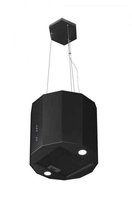 Frihängande köksfläkt Fobos Black Matt - Svart matt - produktbild 6
