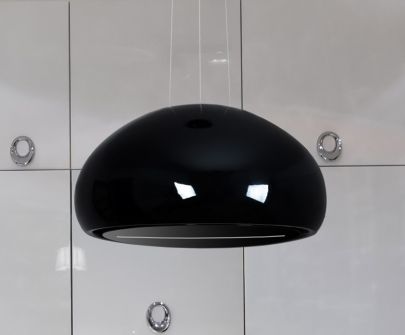 Frihängande köksfläkt Ceramic Black - Svart - 60 cm