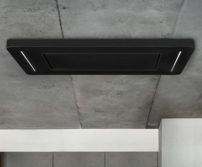 Takintegrerad köksfläkt Decor CR Black - Svart matt - 90 cm